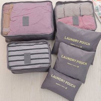 6PCS Travel Luggage Organizer Set Backpack Storage Pouches Suitcase Packing Bags(11 Colors Available) - Go2buy Australia