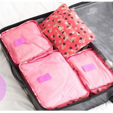 6PCS Travel Luggage Organizer Set Backpack Storage Pouches Suitcase Packing Bags(11 Colors Available) - Go2buy Australia