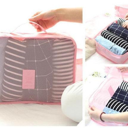 6PCS Travel Luggage Organizer Set Backpack Storage Pouches Suitcase Packing Bags(11 Colors Available) - Go2buy Australia
