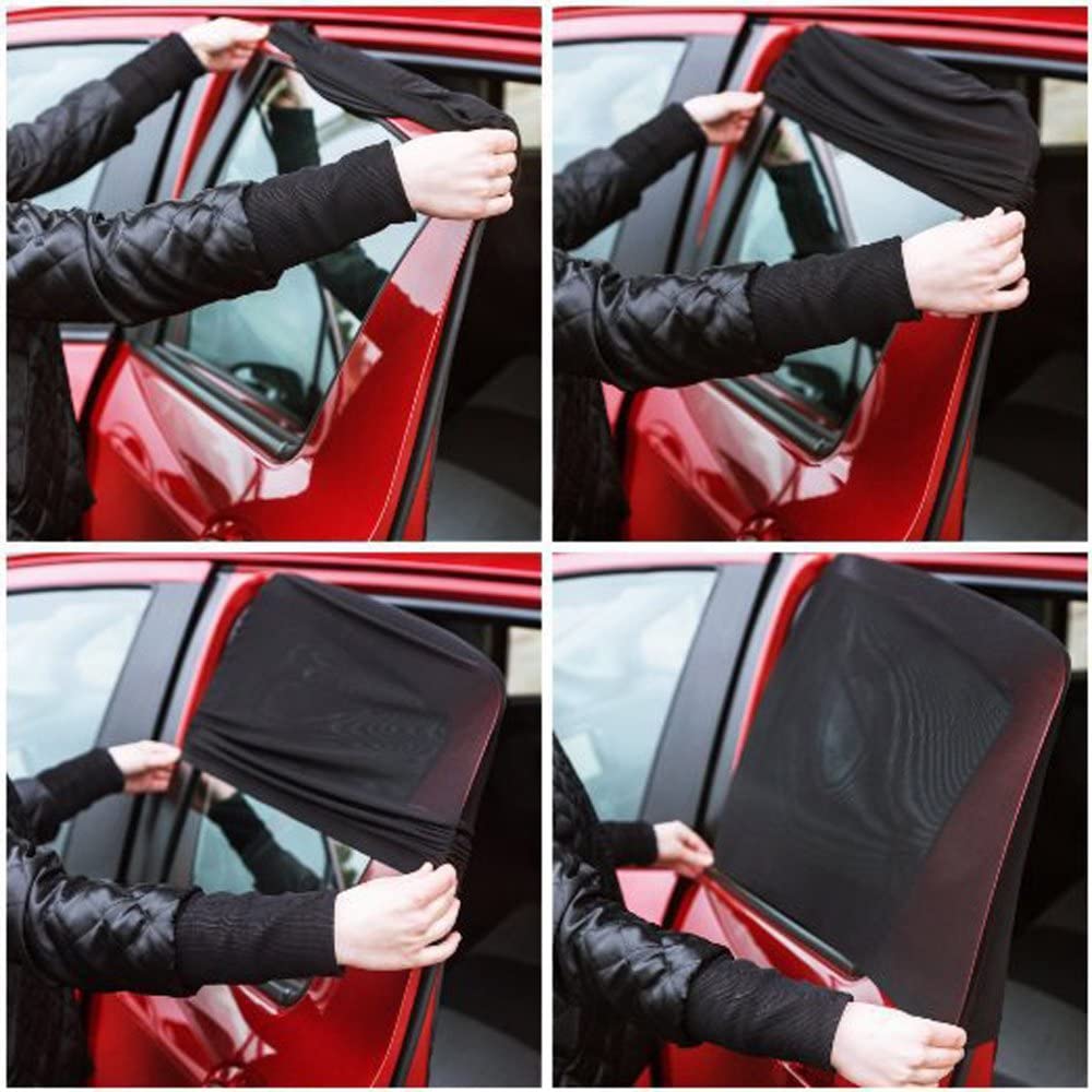 Universal Car Window Sox Sun Shades Socks Rear Side Seat Baby Kids Protection (1 Pair)