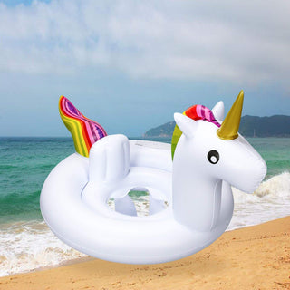 Inflatable Pool Float For Baby White Unicorn