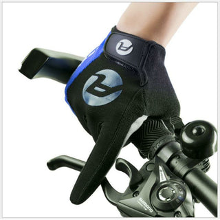 Blue Arbot Cycling Bicycle Bike Full Finger Antiskid Touch Sscreen Breathabl Gloves