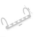 Amazing Wonder Clothes8PCS Hanger Space Saver Wardrobe Closet Organizer Rack Hook