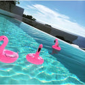 Inflatable Flamingos Drink Cup Holder Float For Party