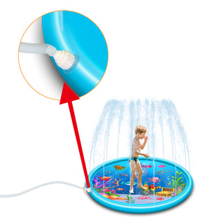 Inflatable Jellyfish Premium Splash Play mat Water Sprinkle Spray pad Toys 170cm