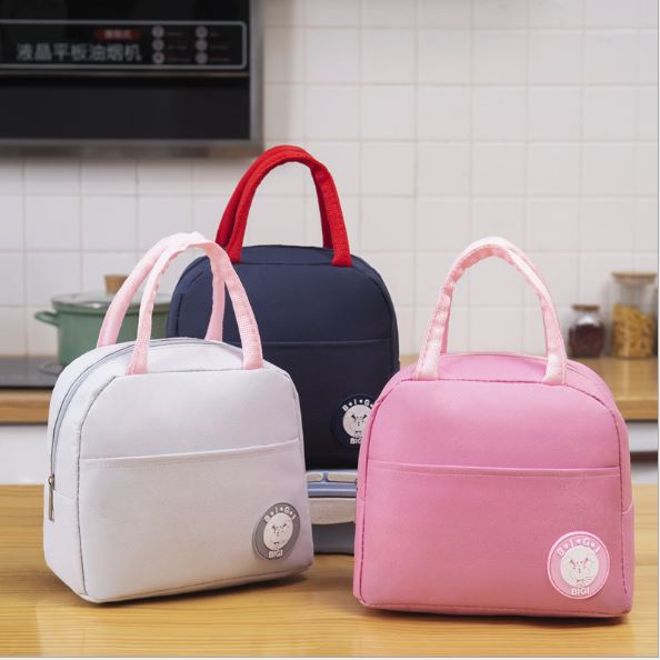Insulated Lunch Bag Tote Container For Women Kids Office Work School (4 Colors Available)
