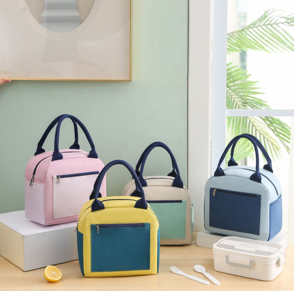 Large Insulated Lunch Bag Tote Container For Women Kids Office Work School (4 Colors Available)