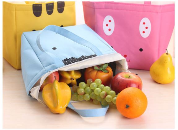 Cartoon Cute Insulated Lunch Bag Tote Container For Women Kids Office Work School