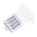 4PCS Beston Rechargeable Battery NiMH AAA 1.2V 1100mAh With Carry Box