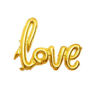 Buy shine-gold 40" Handwriting LOVE Foil Balloons Wedding Proposal Marriage Decor Rose Gold Red