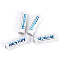 4PCS Beston Rechargeable Battery NiMH AA 1.2V 1200mAh With Carry Box