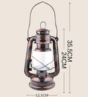 12 LED Vintage Hurricane Lantern w Built-in Dimmer Switch Camping Pergola