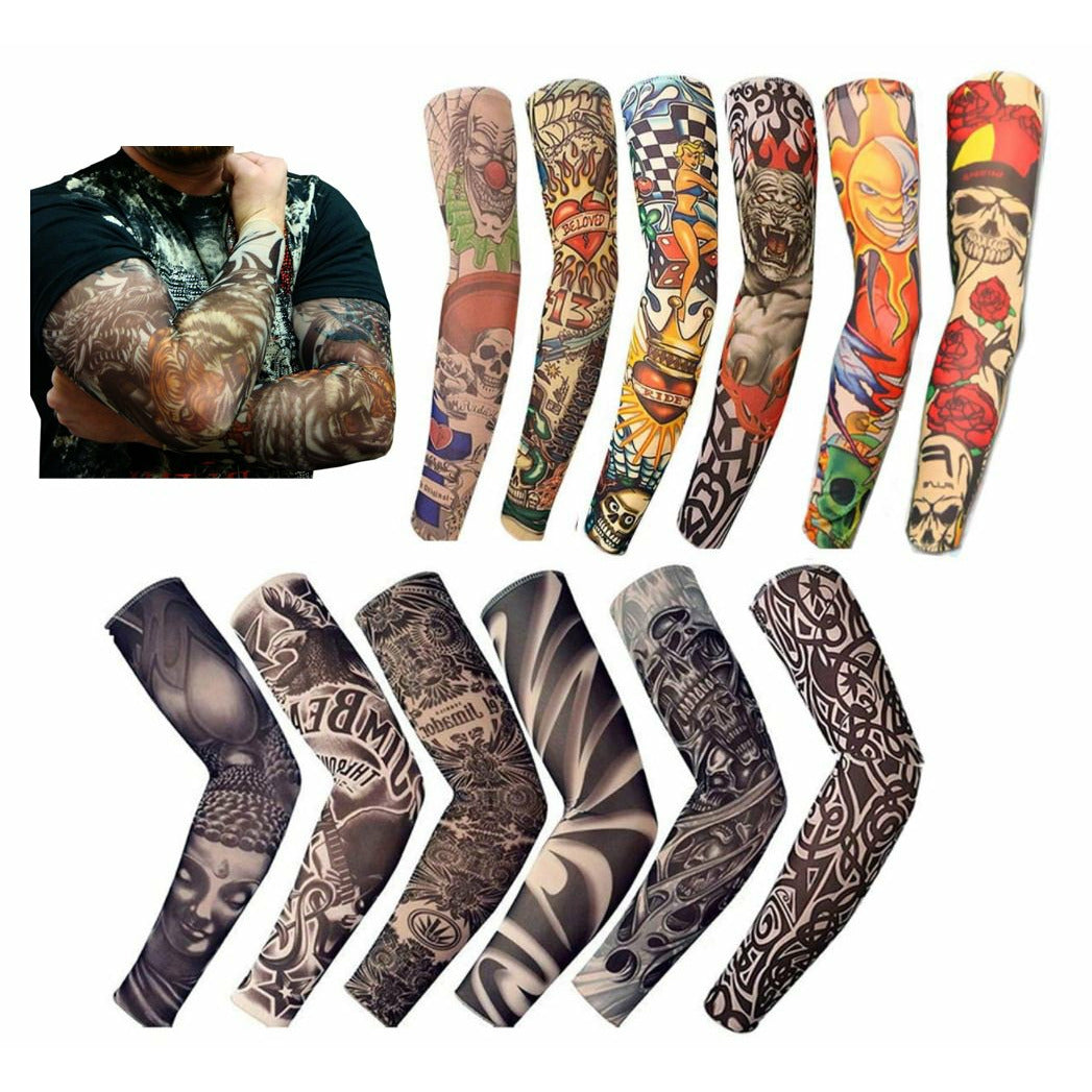 UV Sun Protection Fake Temporary Nylon Tattoo Unisex Sleeves (1PCS)