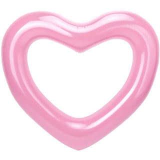 2 Sizes Inflatable Pool Float Swim Ring Heart Shape Pink