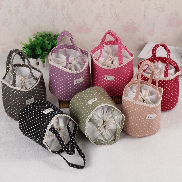 Insulated Lunch Bag Tote Container For Girls Kids Office Work School (7 Colors Available)