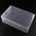 Foldable Clear Plastic Shoe Storage Box Stackable Organizer For Women Kids