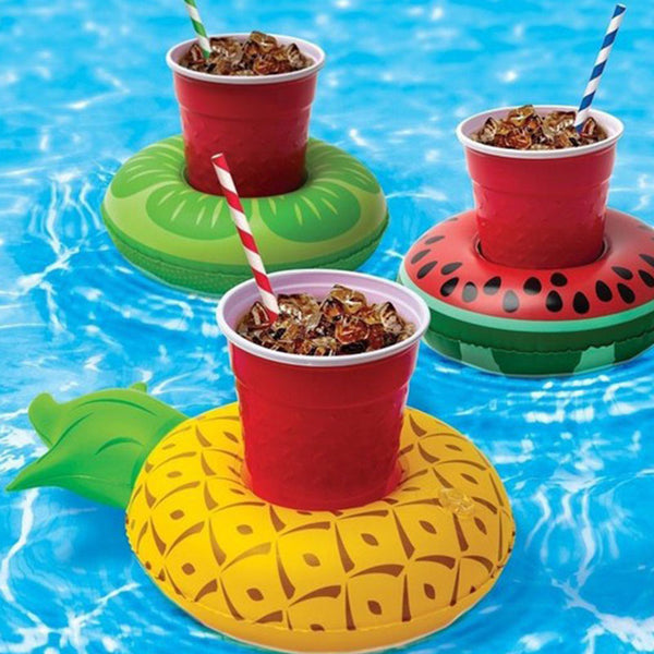 Inflatable Fruit Drink Cup Holder Float For Party