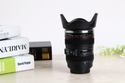 DSLR 24-105mm Camera Lens Cup Stainless Steel Coffee Tea Mug 400ML Drink