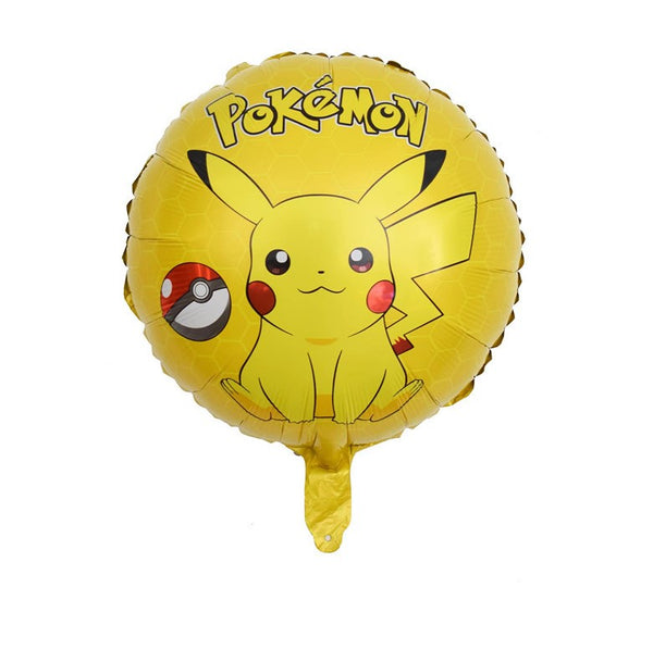 Cartoon Pokemon Pikachu Foil Helium Balloon Birthday Set Party Decoration