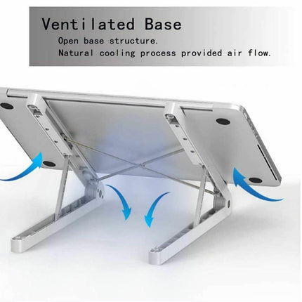 Adjustable Lightweight Foldable Portable Laptop Stand Desktop Mount Notebook - Go2buy Australia