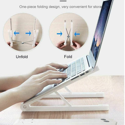 Adjustable Lightweight Foldable Portable Laptop Stand Desktop Mount Notebook - Go2buy Australia