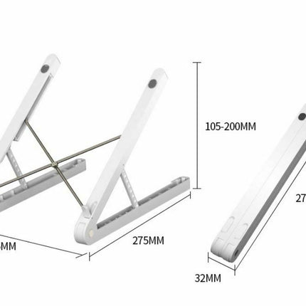 Adjustable Lightweight Foldable Portable Laptop Stand Desktop Mount Notebook - Go2buy Australia