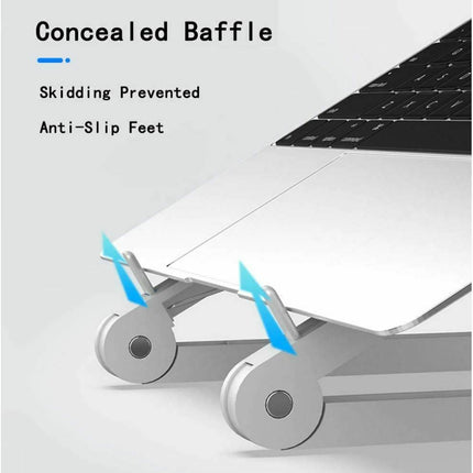 Adjustable Lightweight Foldable Portable Laptop Stand Desktop Mount Notebook - Go2buy Australia
