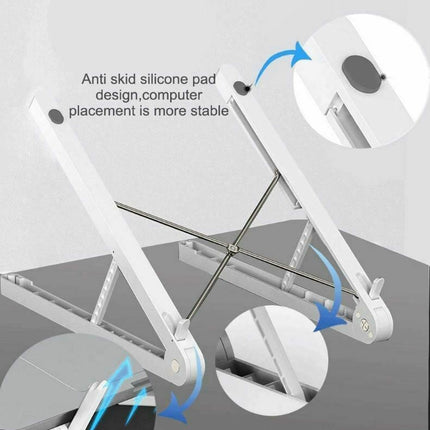 Adjustable Lightweight Foldable Portable Laptop Stand Desktop Mount Notebook - Go2buy Australia