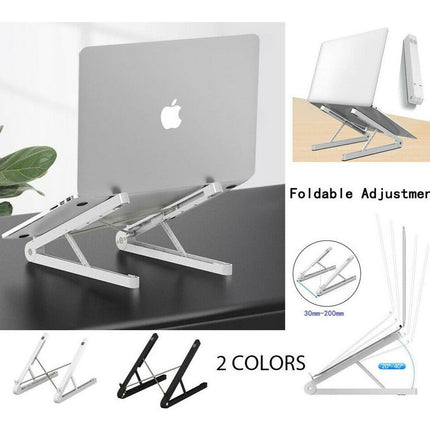Adjustable Lightweight Foldable Portable Laptop Stand Desktop Mount Notebook - Go2buy Australia