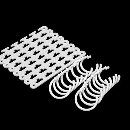 Amazing Wonder Clothes8PCS Hanger Space Saver Wardrobe Closet Organizer Rack Hook - Go2buy Australia