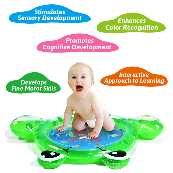 Inflatable Frog Premium Play mat Tummy time Water Toys for Babies and Toddlers 70*83cm