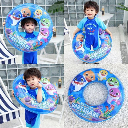 Baby Kids Inflatable BABY SHARK PINKFONG Float Raft Swimming Ring Pool Toy Gift - Go2buy Australia