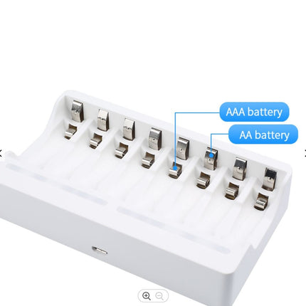 Beston 8 - Slot Battery USB Charger for 1.2V AA AAA NiMh Rechargeable Battery - Go2buy Australia