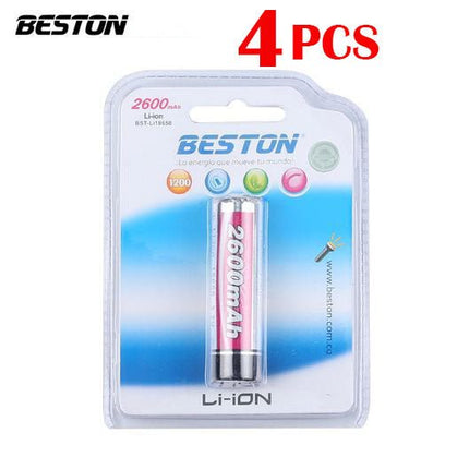 Beston High Capacity 3.7V Li - ion Rechargeable 18650 Battery for LED bike light - Go2buy Australia