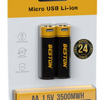 AA USB-Micro3500mWh / 2PCS