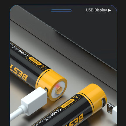 Beston Micro USB AAA/AA Rechargeable Battery Li - ion Battery 3500mWh With cable - Go2buy Australia