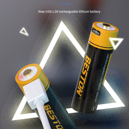 Beston Micro USB AAA/AA Rechargeable Battery Li - ion Battery 3500mWh With cable - Go2buy Australia