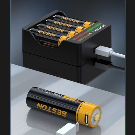 Beston Micro USB AAA/AA Rechargeable Battery Li - ion Battery 3500mWh With cable - Go2buy Australia