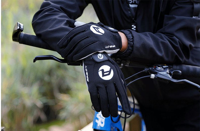 Black Arbot Cycling Bicycle Bike Full Finger Antiskid Touch Sscreen Breathabl Gloves - Go2buy Australia