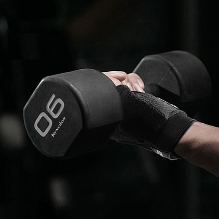 Black Fitness Gym Gloves Anti - Skid Half Finger Gel Weight Lifting Mesh Women/Men - Go2buy Australia