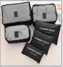 6PCS Travel Luggage Organizer Set Backpack Storage Pouches Suitcase Packing Bags(11 Colors Available)