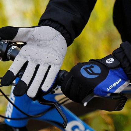Blue Arbot Cycling Bicycle Bike Full Finger Antiskid Touch Sscreen Breathabl Gloves - Go2buy Australia