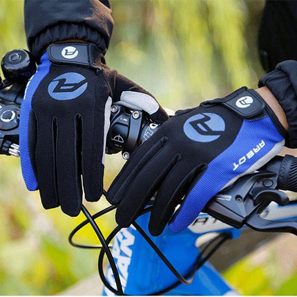 Blue Arbot Cycling Bicycle Bike Full Finger Antiskid Touch Sscreen Breathabl Gloves - Go2buy Australia