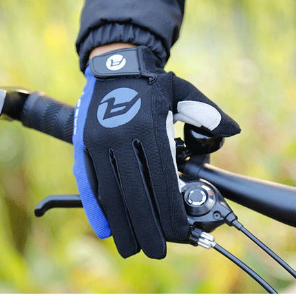 Blue Arbot Cycling Bicycle Bike Full Finger Antiskid Touch Sscreen Breathabl Gloves - Go2buy Australia