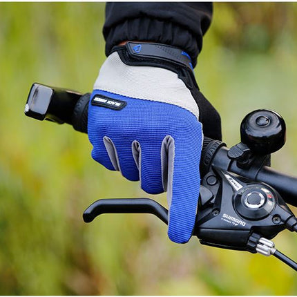 Blue Forest Cycling Bicycle Bike Full Finger Antiskid Touch Sscreen Breathabl Gloves - Go2buy Australia