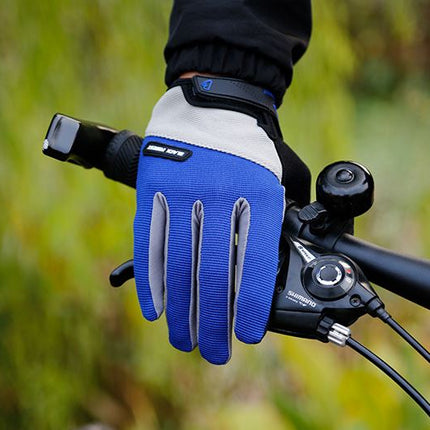 Blue Forest Cycling Bicycle Bike Full Finger Antiskid Touch Sscreen Breathabl Gloves - Go2buy Australia
