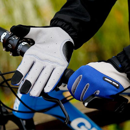 Blue Forest Cycling Bicycle Bike Full Finger Antiskid Touch Sscreen Breathabl Gloves - Go2buy Australia