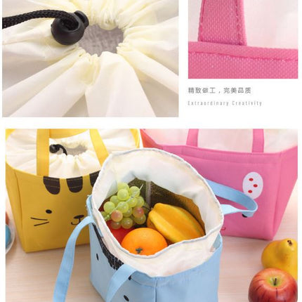 Cartoon Cute Insulated Lunch Bag Tote Container For Women Kids Office Work School - Go2buy Australia