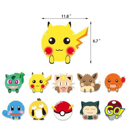 Cartoon Pokemon Pikachu Foil Helium Balloon Birthday Set Party Decoration - Go2buy Australia
