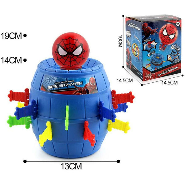 Spider-Man Bucket Toy Lucky Stab Pop Up Game Intellectual Game for Kids Baby Gifts